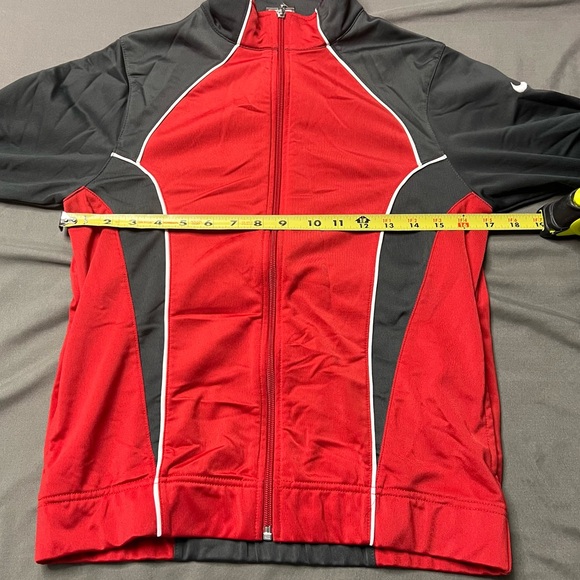 VTG Nike Youth Boys Red & Black Full Zip Jacket W/ Pockets Medium 10-12 - Picture 9 of 11